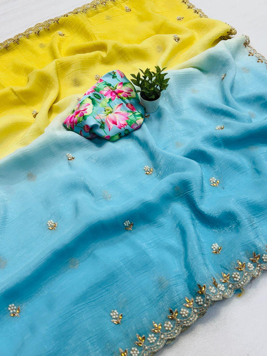 Chiffon Crush Saree