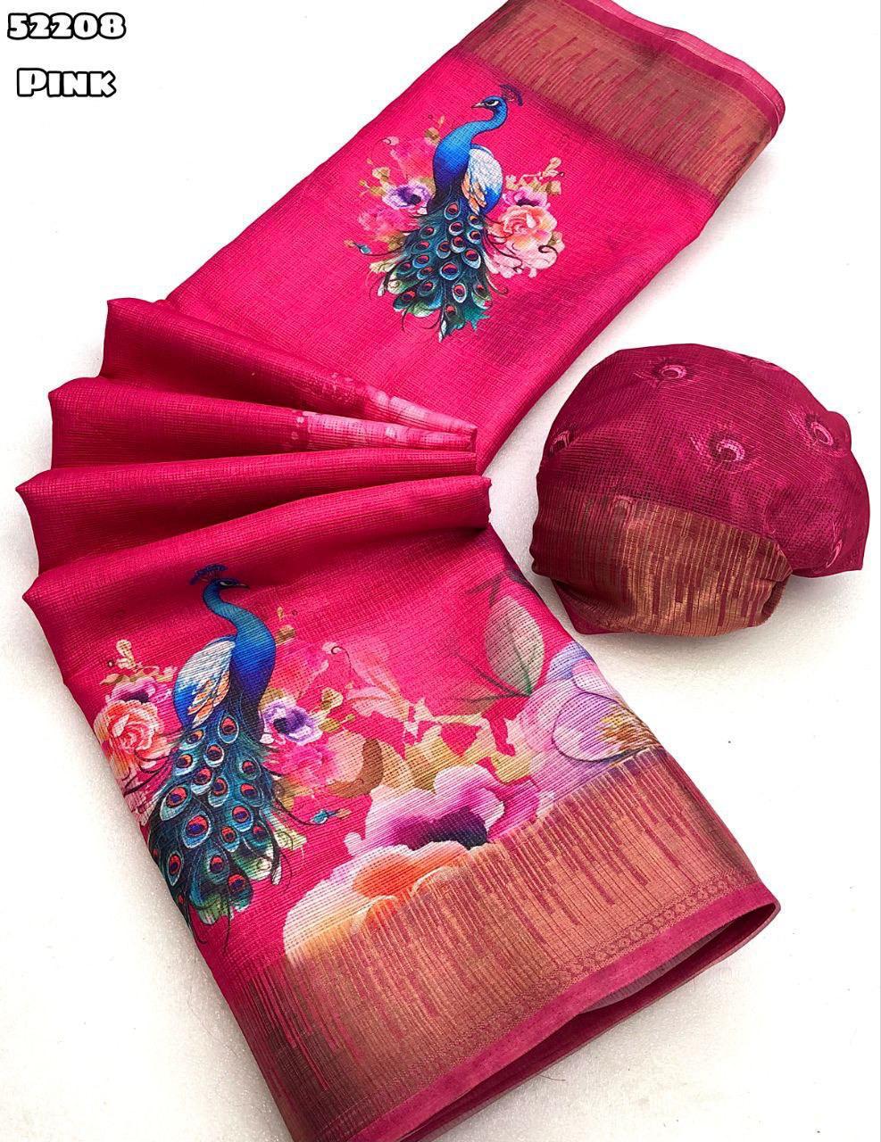 Soft Kota Chex Saree