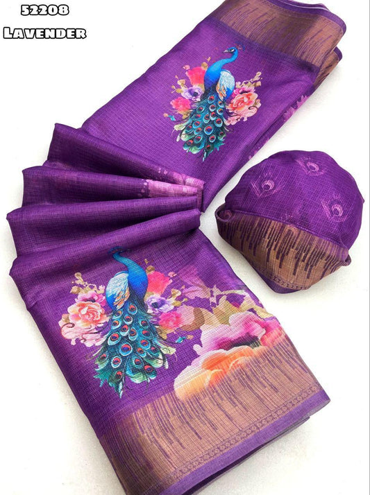 Soft Kota Chex Saree