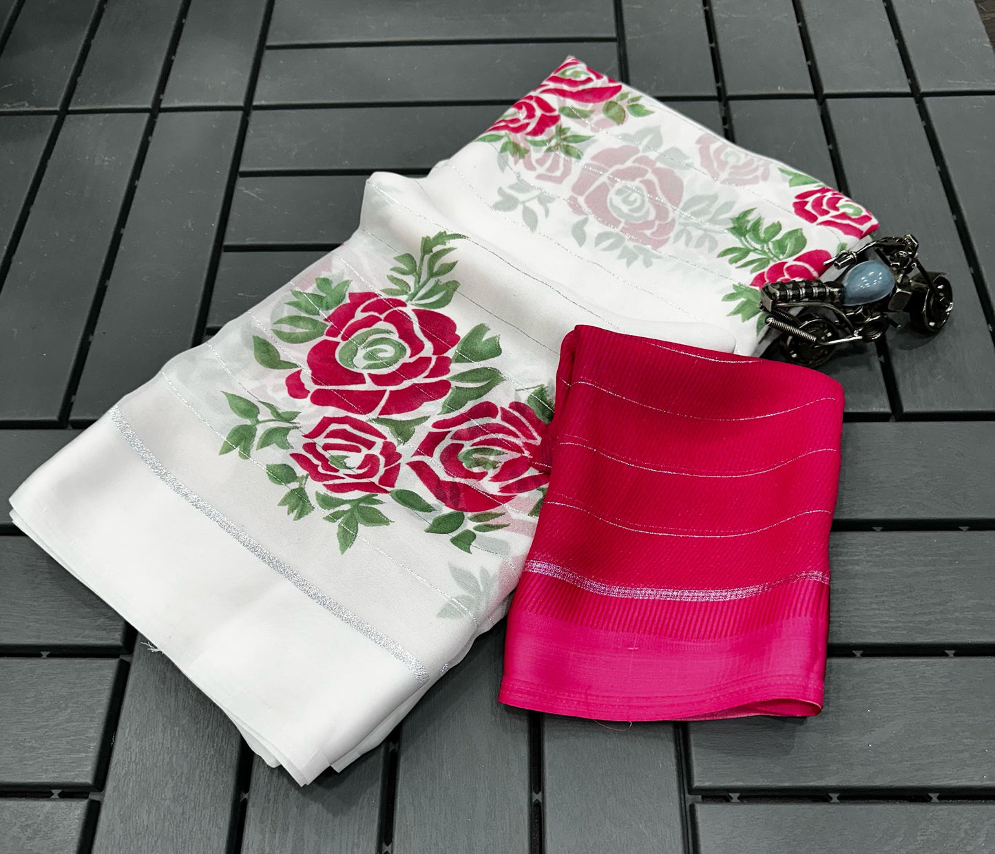 Heavy Georgette Mill Print Saree