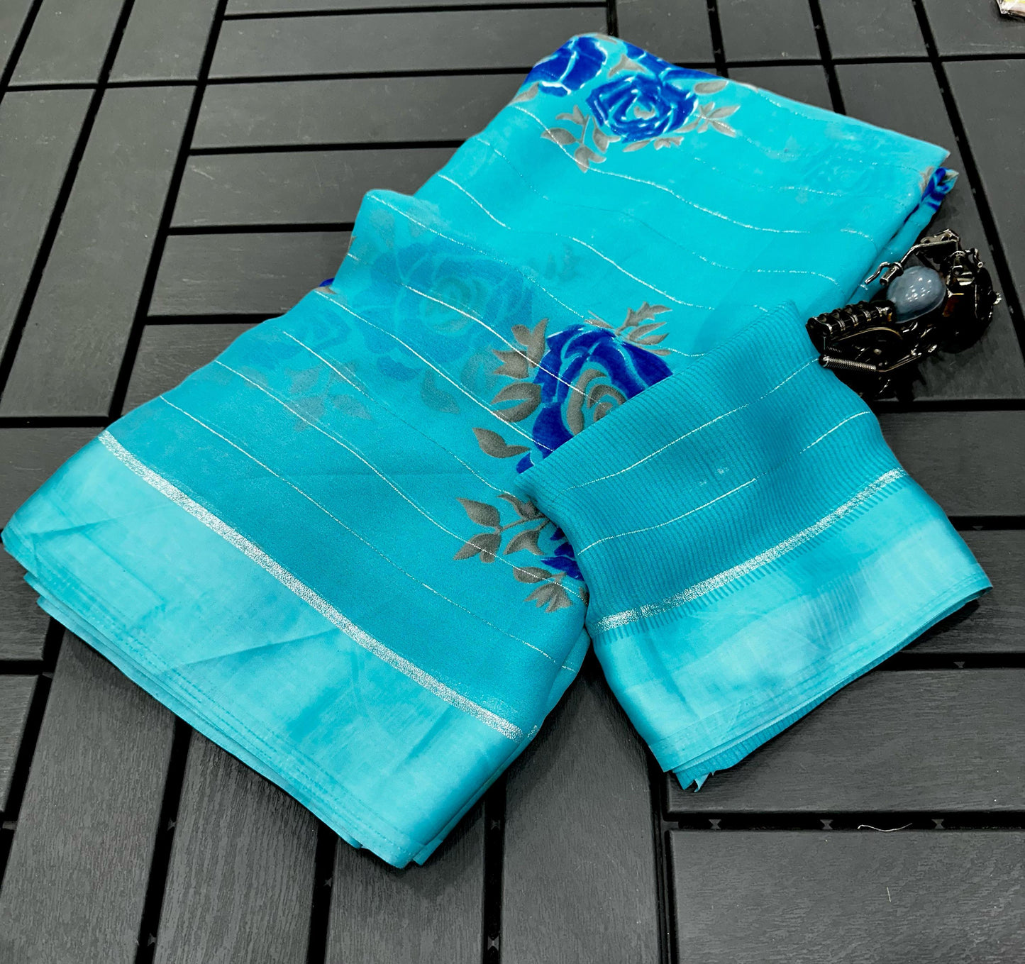 Heavy Georgette Mill Print Saree