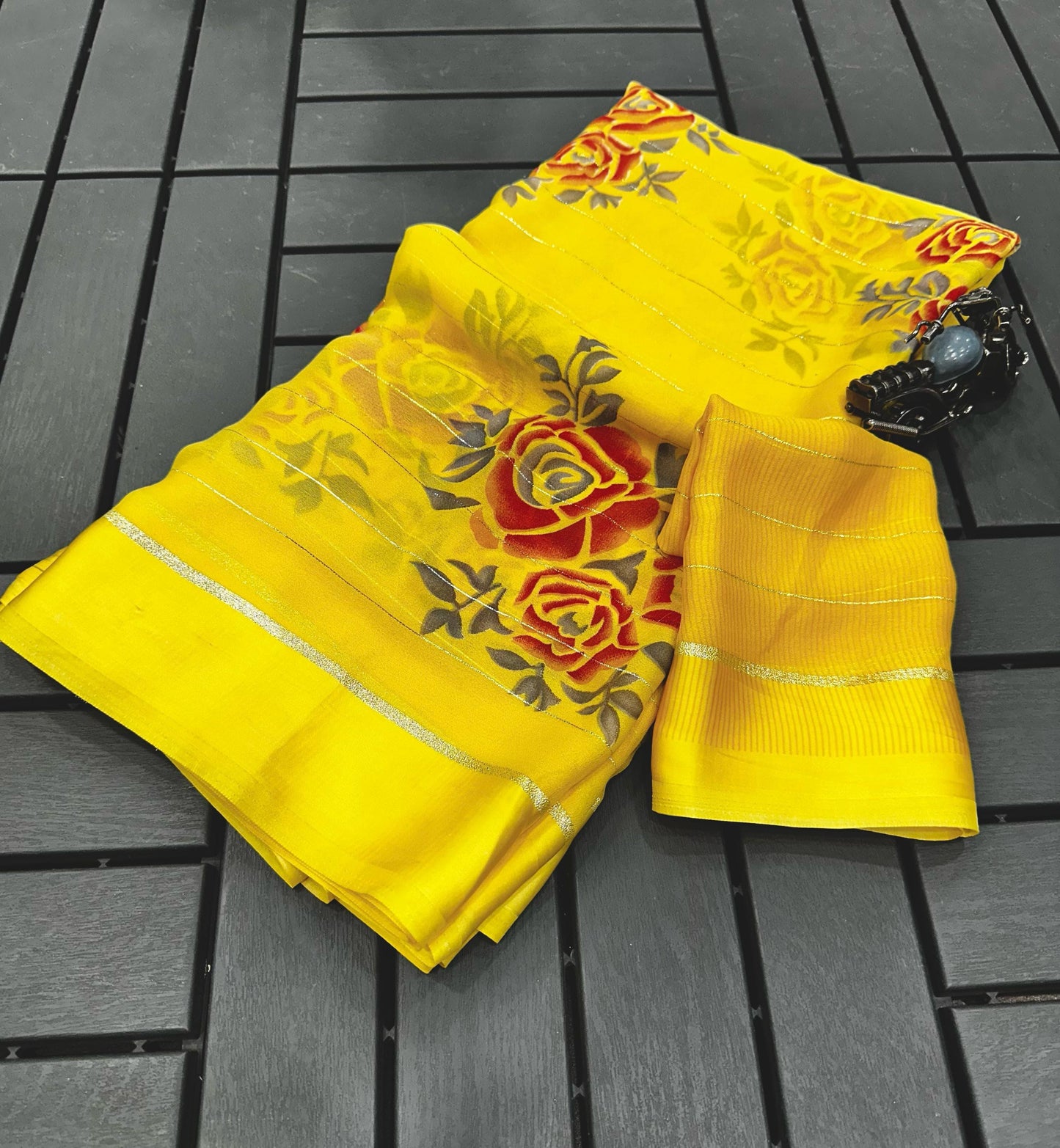 Heavy Georgette Mill Print Saree
