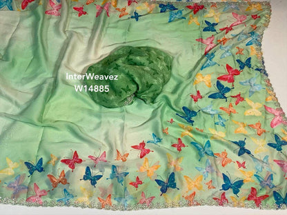 Georgette silk saree