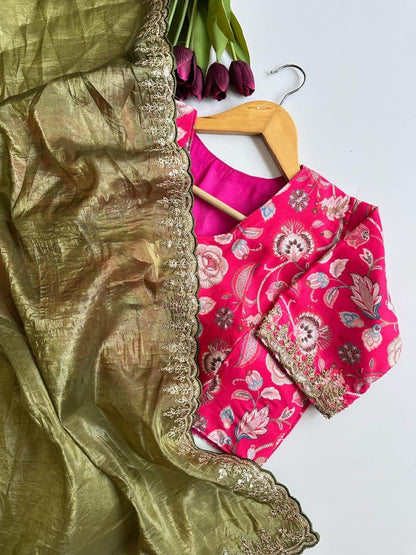Gold Crush Saree