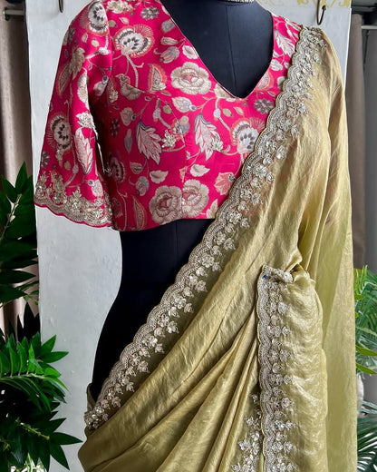 Gold Crush Saree