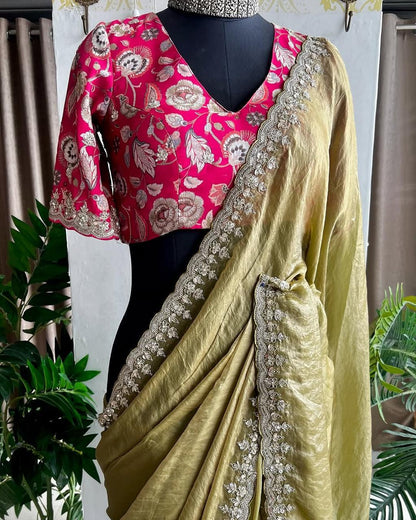 Gold Crush Saree