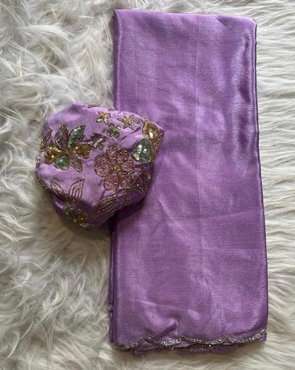 Pure Soft Chinon Silk Saree
