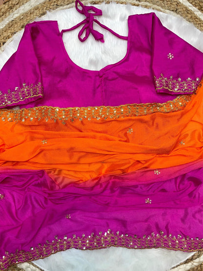 Soft Chinnon saree