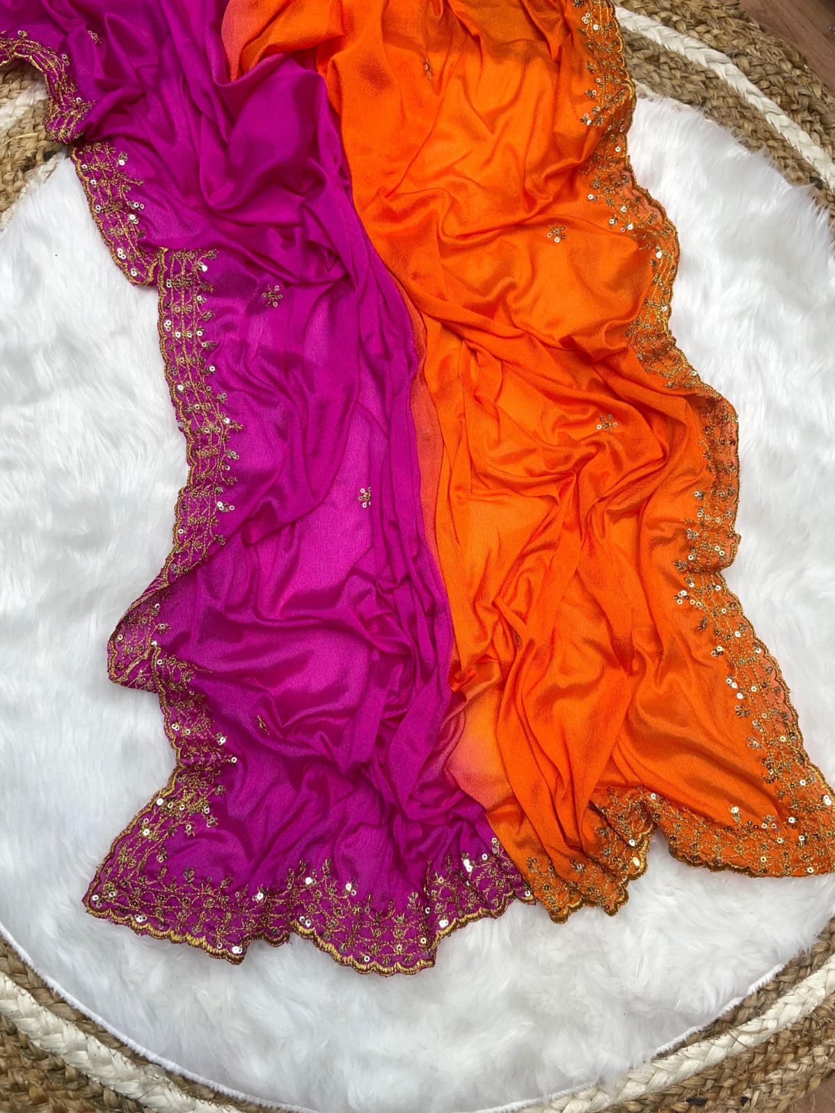 Soft Chinnon saree
