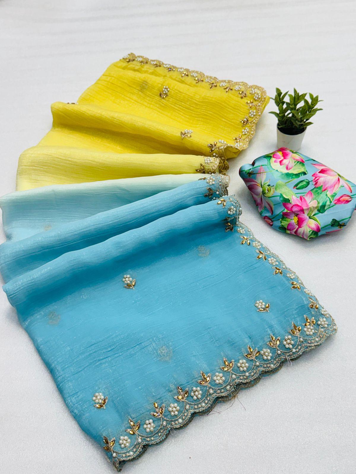 Chiffon Crush Saree