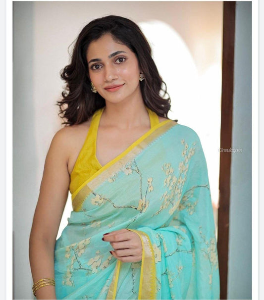 Linen Saree