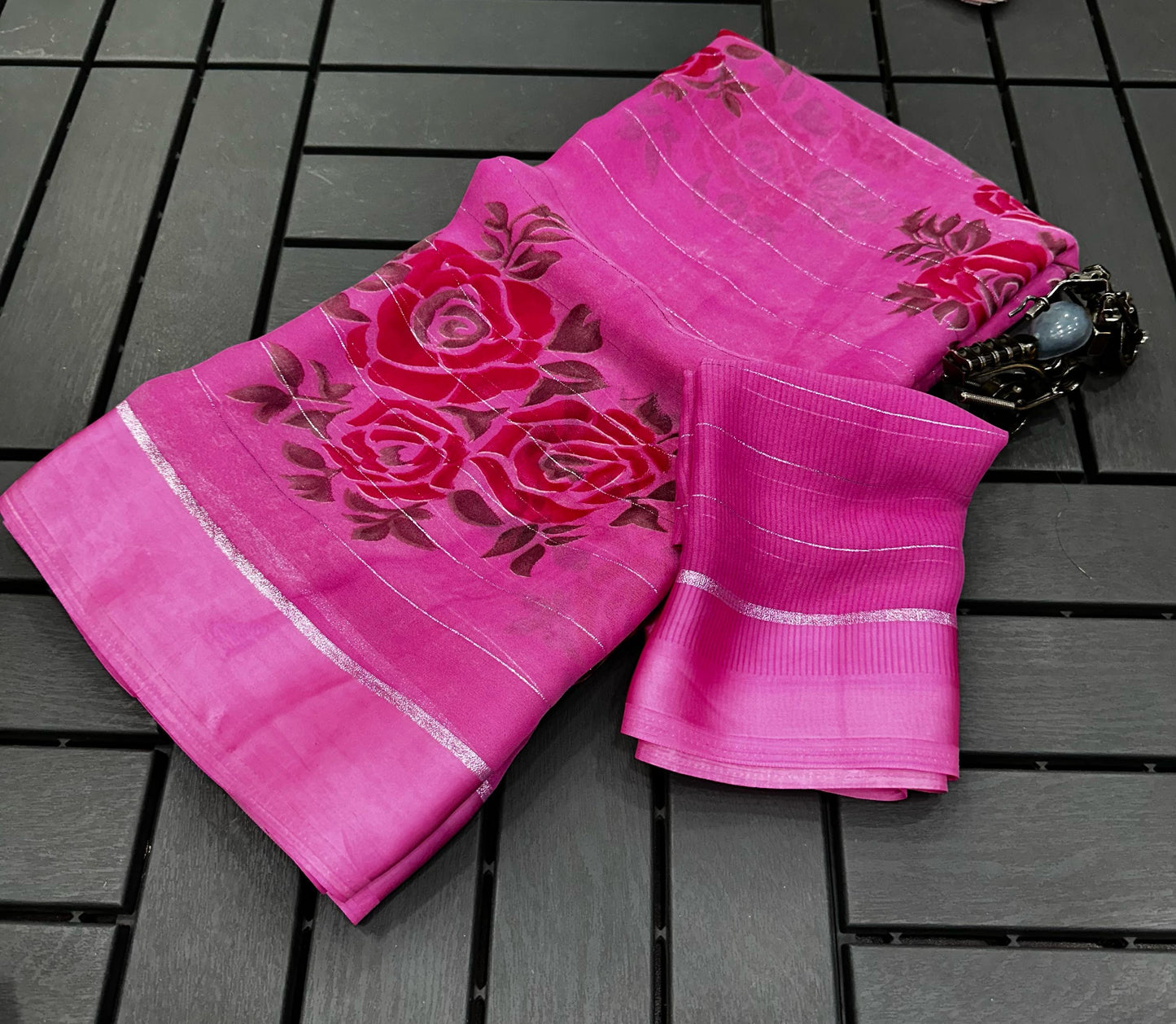 Heavy Georgette Mill Print Saree