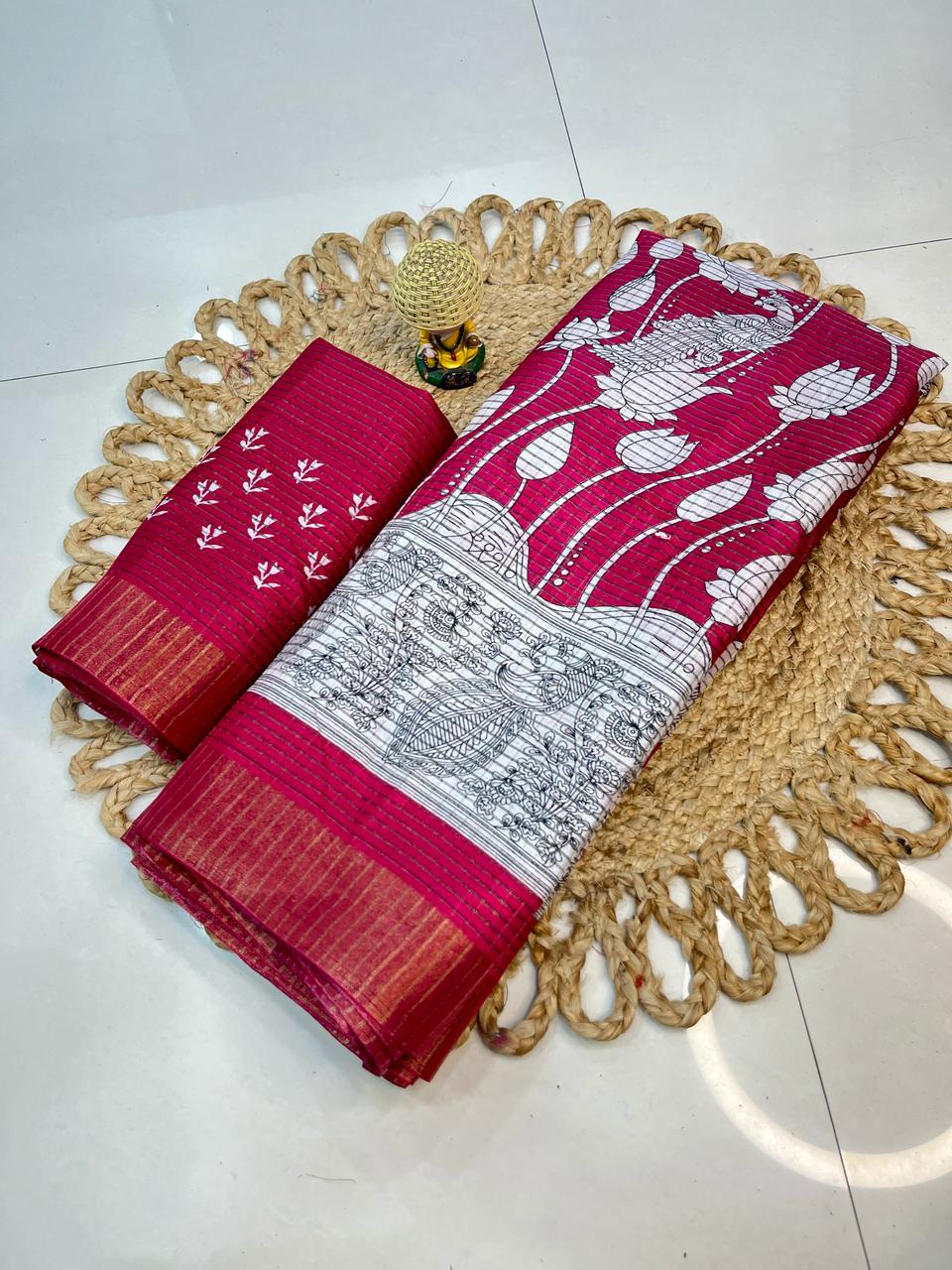Handloom Charm with Kamkari Elegance