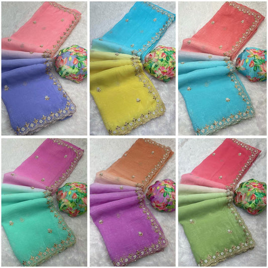 Chiffon Crush Saree